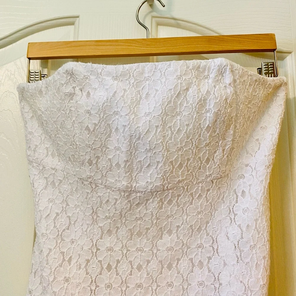 EUC Lilly Pulitzer Resort White Franco Strapless Empire Waist Dress - Picture 9 of 17